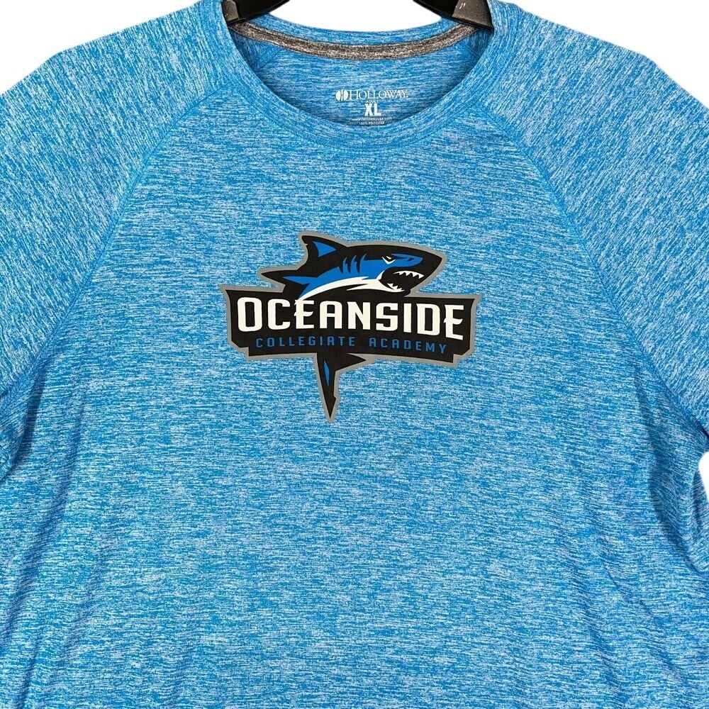 Oceanside Collegiate Academy Performance Shirt Mens XL Blue‎ Landshark Shark